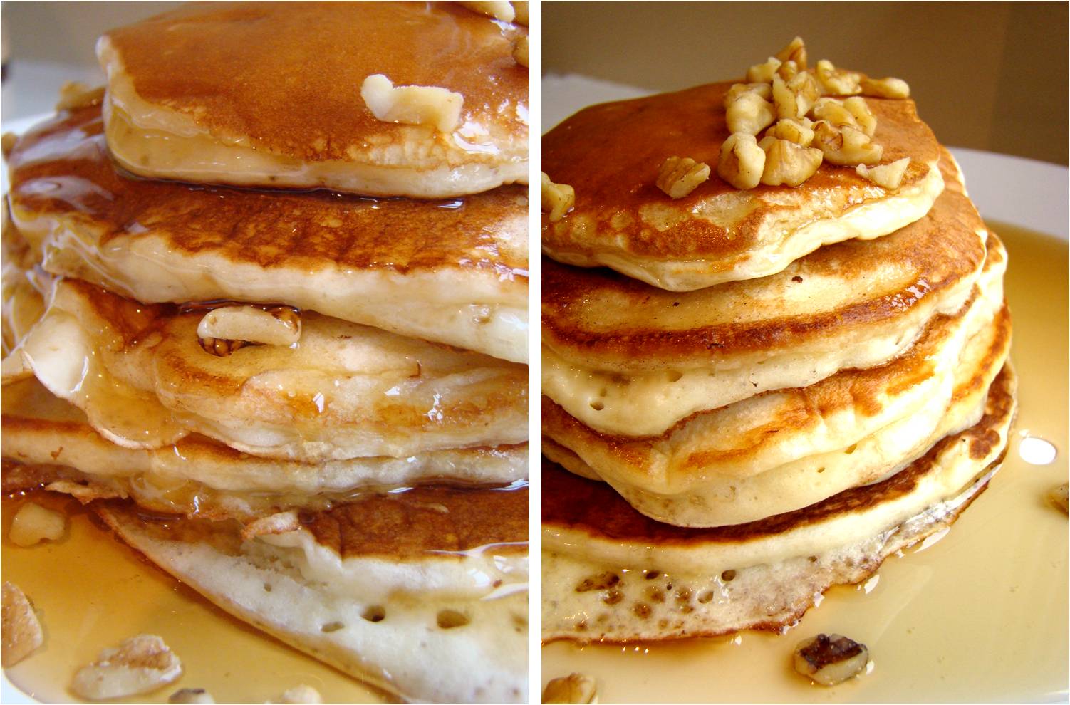 Banana buttermilk pancakes