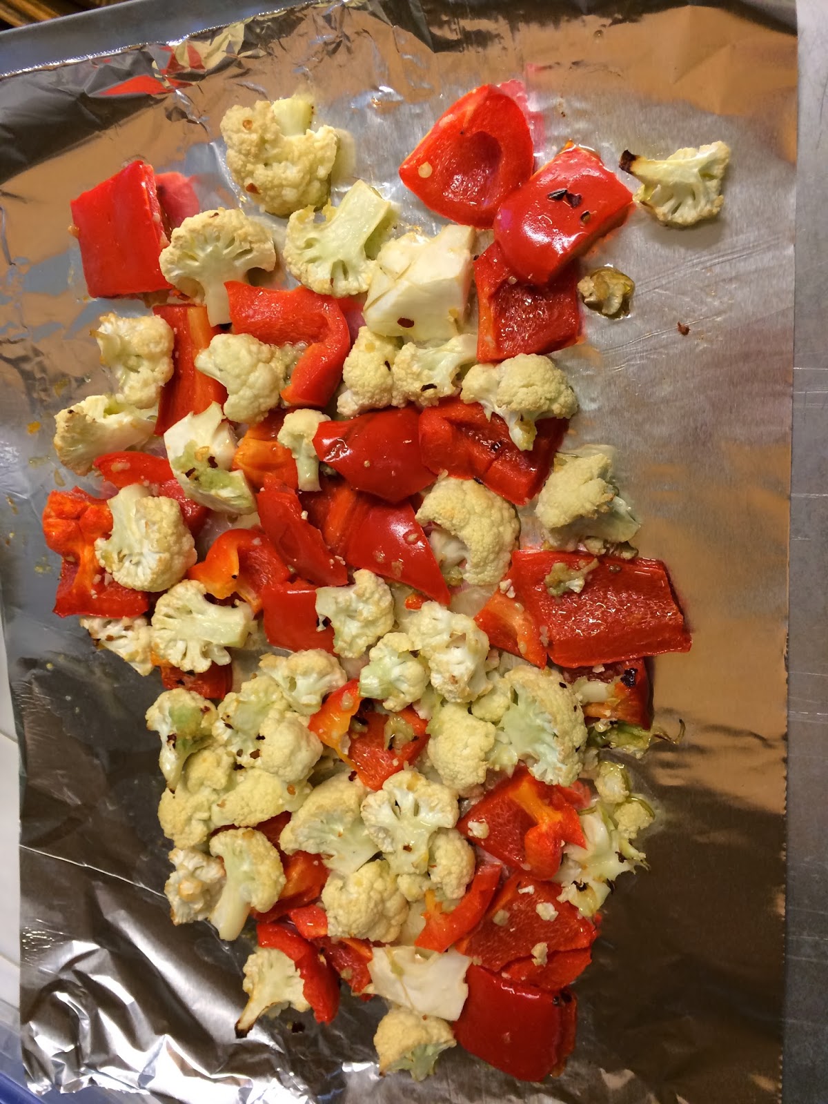 Imagine, See, Do Roasted Cauliflower Red Pepper Dip