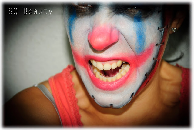 Maquillaje Halloween Payaso diabólico evil clown makeup Silvia Quiros