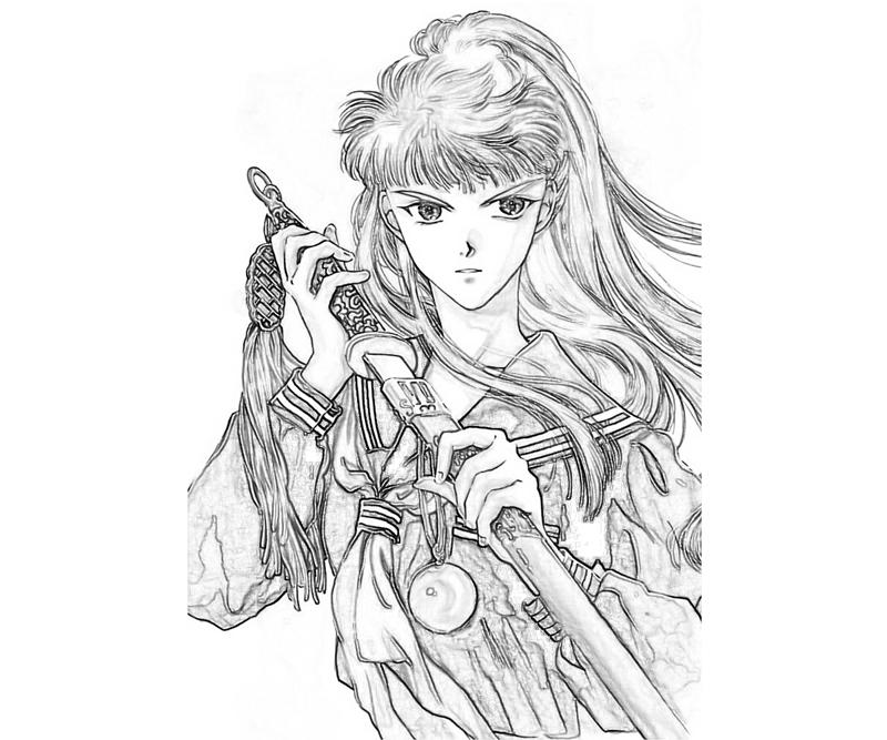 Youko Nakajima Weapon Coloring Pages youko-nakajima-weapon-coloring-pages