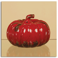 Red wide Pumkin for fall decor