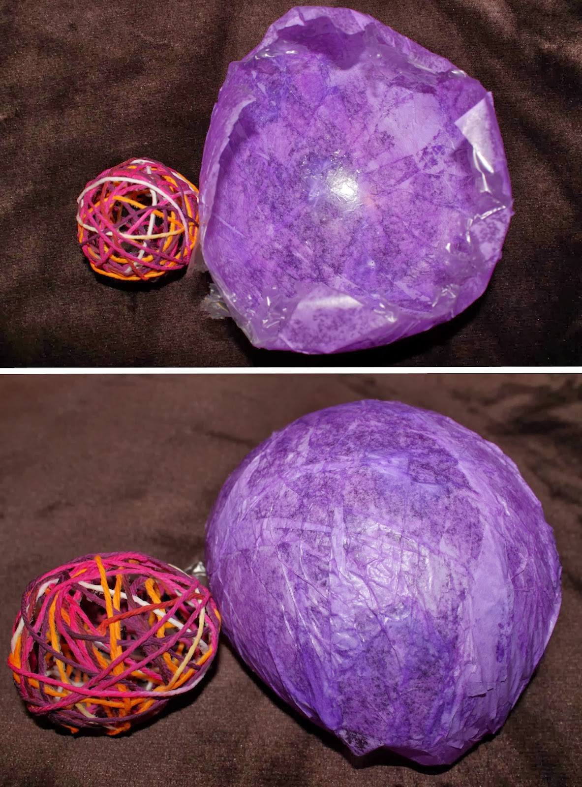 Aira Artistry Discovering 2014 Tissue Paper Bowl and Yarn Egg