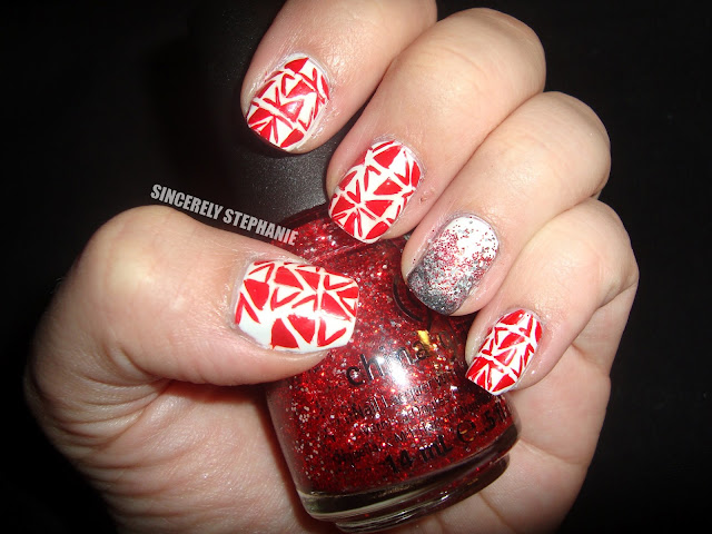 red-white-tribal-nail-art