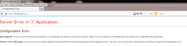 configuration error configuration error
