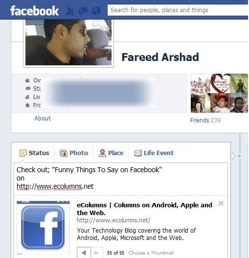 15 Funny Things To Say On Facebook eColumns Columns on Android