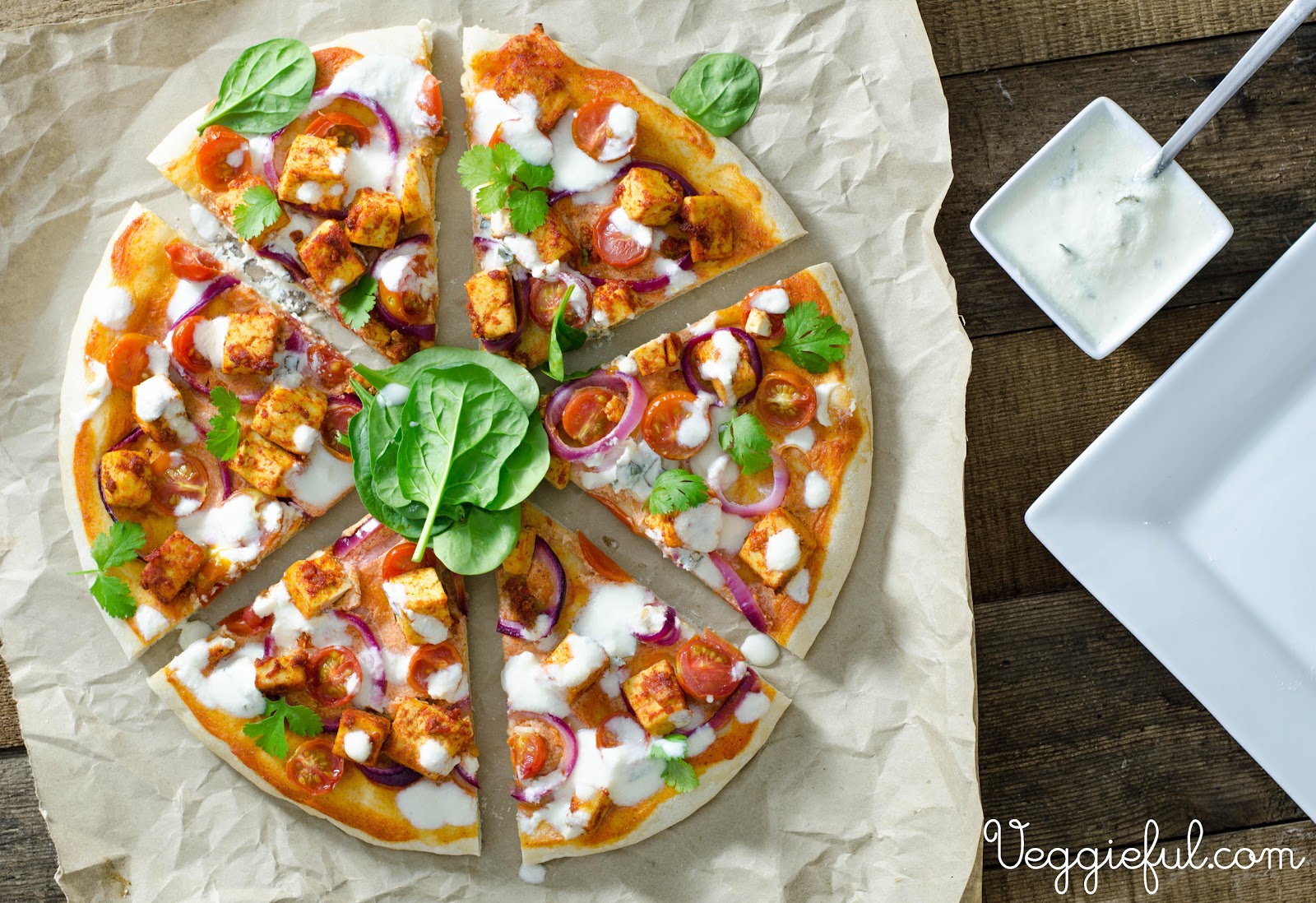 Vegan Recipes and Life Tandoori Tofu Vegan Pizza Recipe