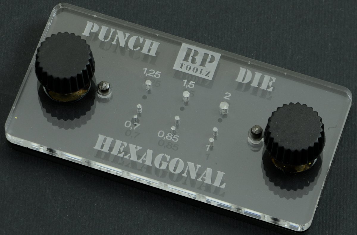 The Modelling News Benchtop Tool Review RP TOOLZ hexagonal punch and