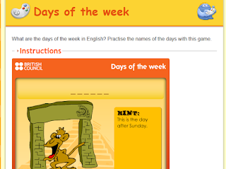 http://learnenglishkids.britishcouncil.org/en/word-games/hangman/days-the-week