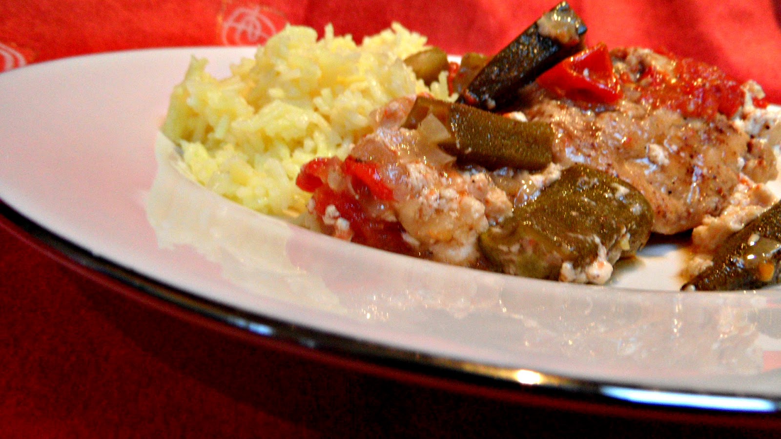 Chez Maximka Chicken and okra casserole