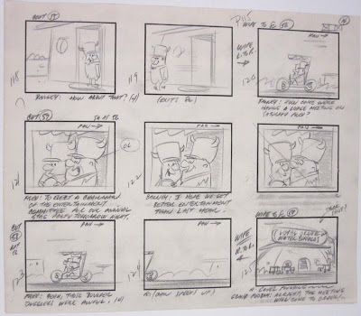 Storyboard from “Pebbles’ Birthday Party”