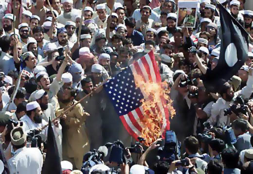 Mexican Flag Burning