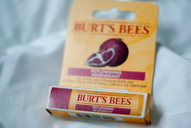 burts bees lip balm pomegrante review