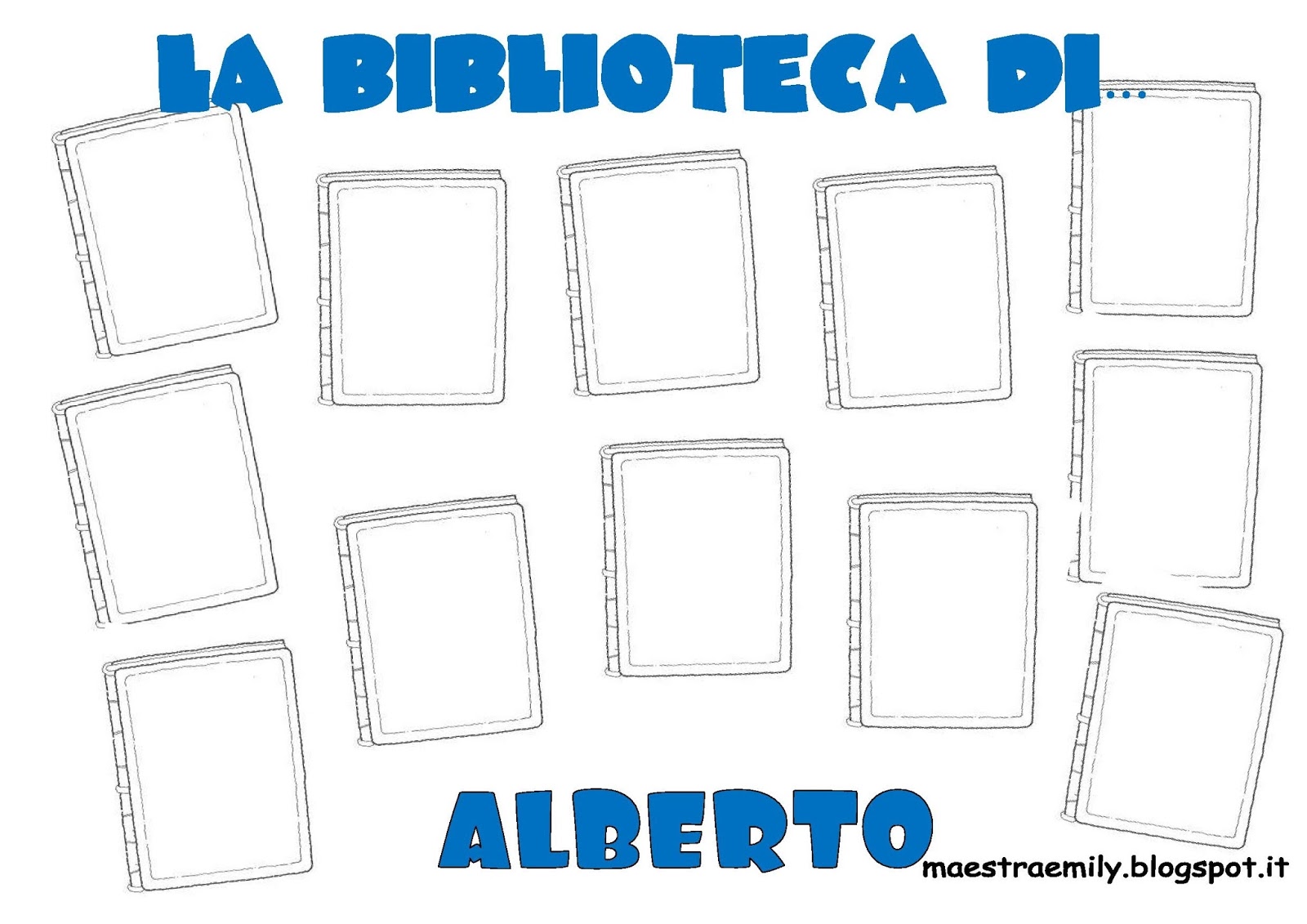 MaestraEmily: BIBLIOTECA... IN SEZIONE