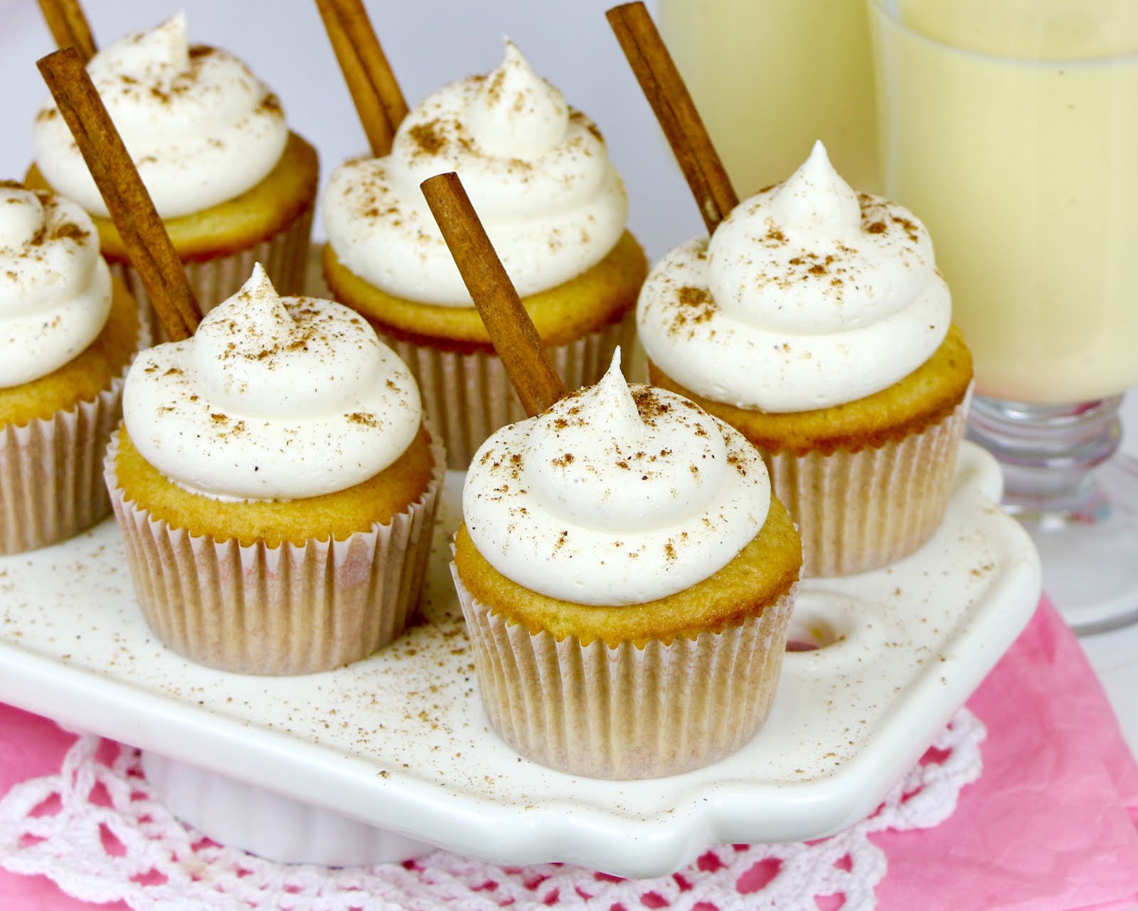 {VIDEO} Eggnog Cupcakes Lindsay Ann Bakes