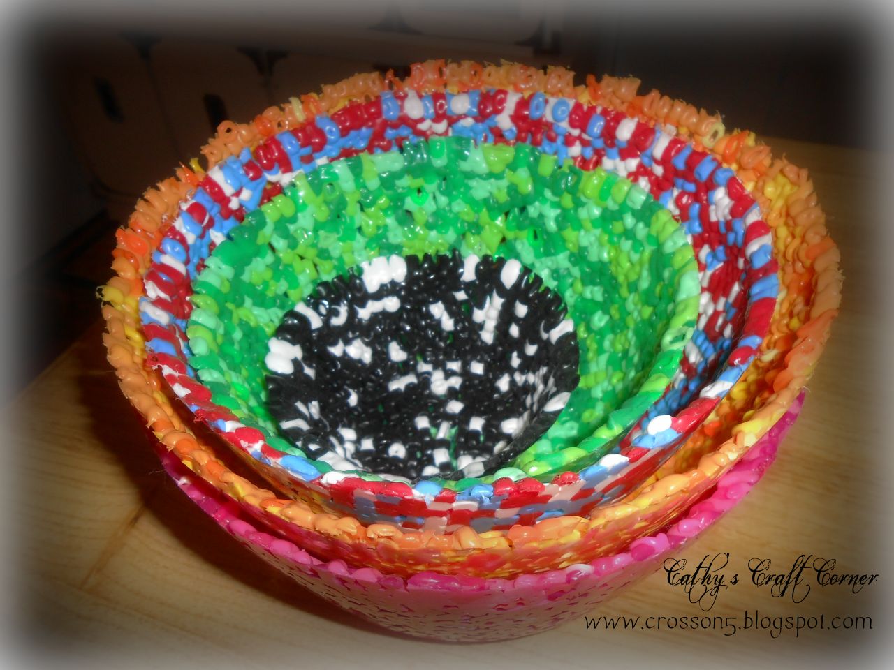 Cathy's Craft Corner How to make Perler (bead) Bowls