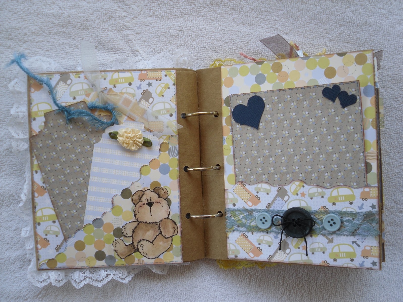 The Shabby Horse Cafe Baby Boy paper bag album