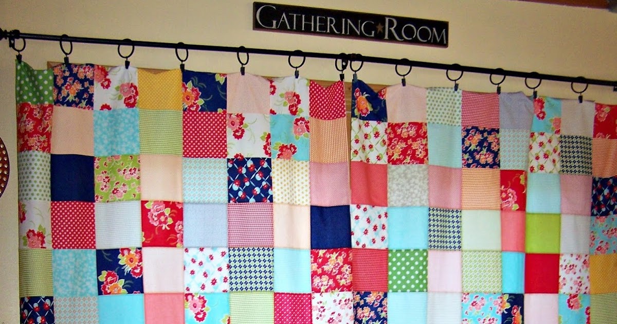 Busy Hands Quilts Miss Kate Sliding Glass Door Curtains {Sewing For Me!} + A LinkUp!