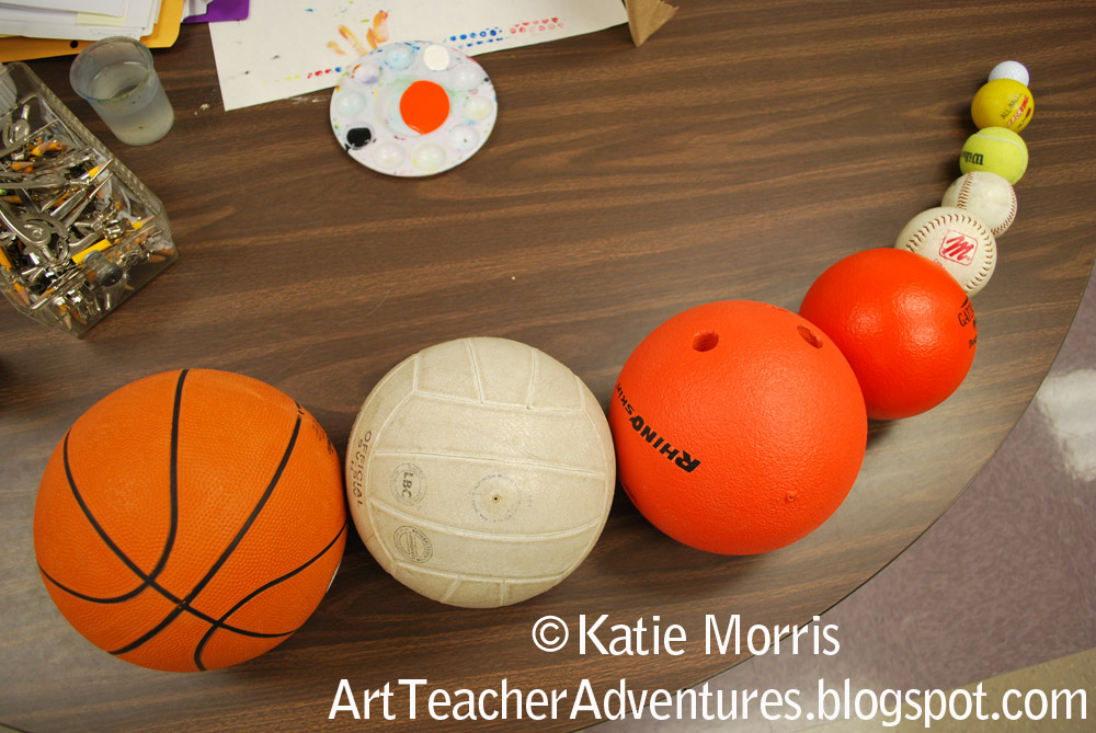 Adventures of an Art Teacher Sports Spheres