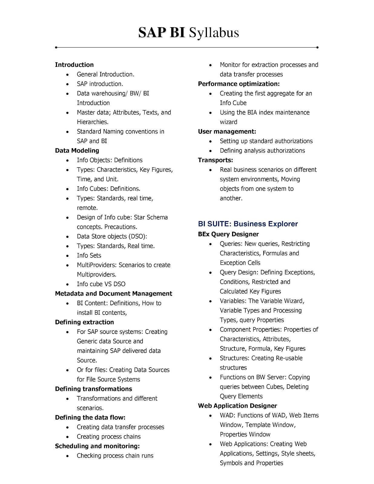 syllabus explorer