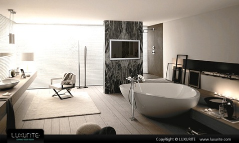 Decoración y Afinidades: Baños con televisor