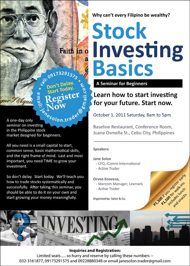 stock market investing seminars