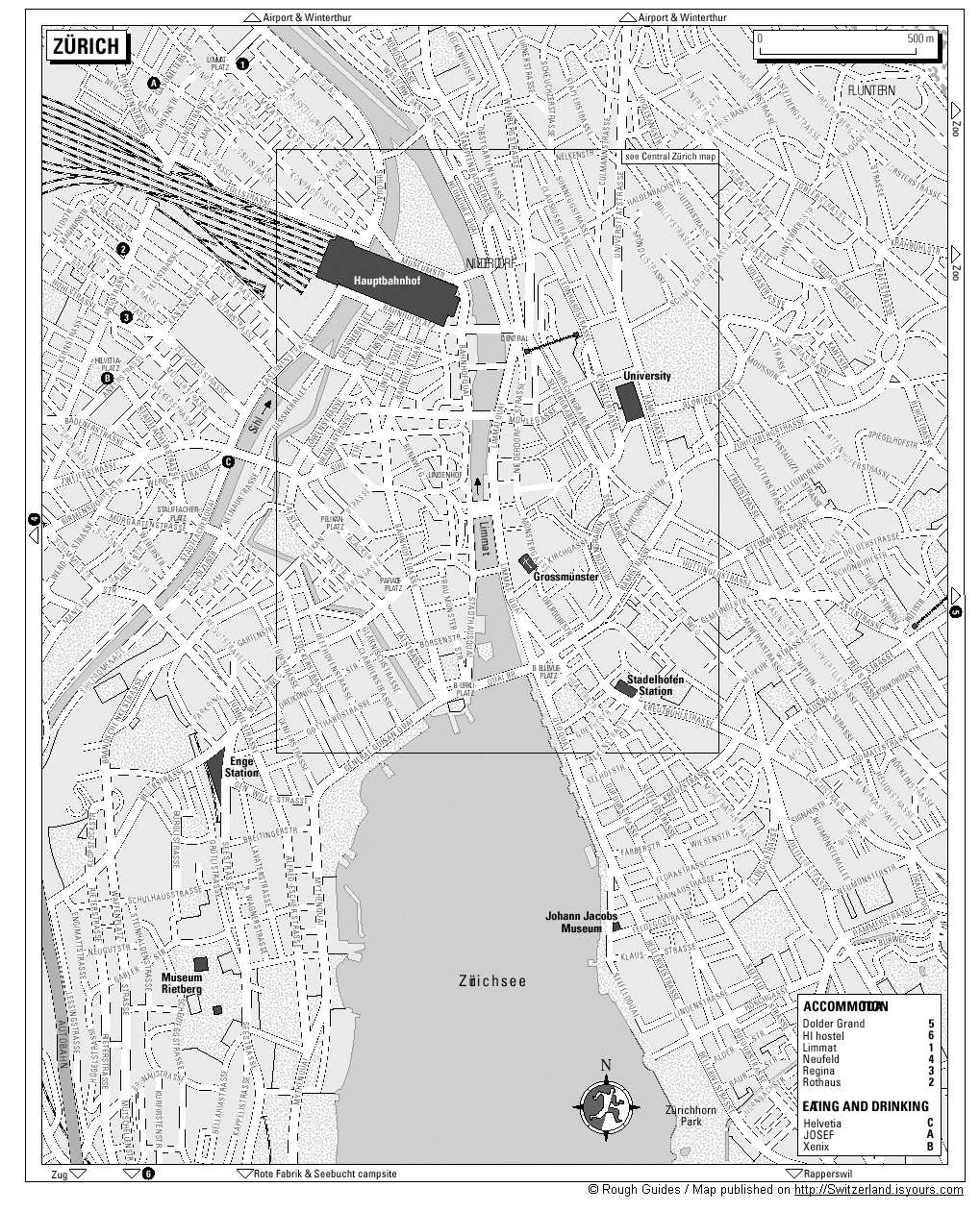 Pdf map Zurich Switzerland PDF