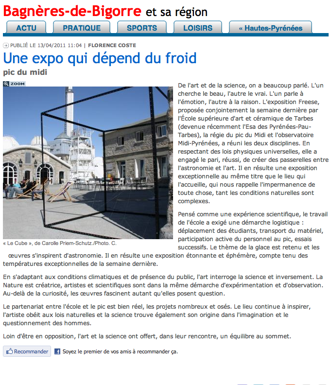 rencontre ecole et nature 2011