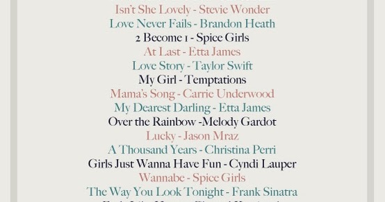 wedding day playlist