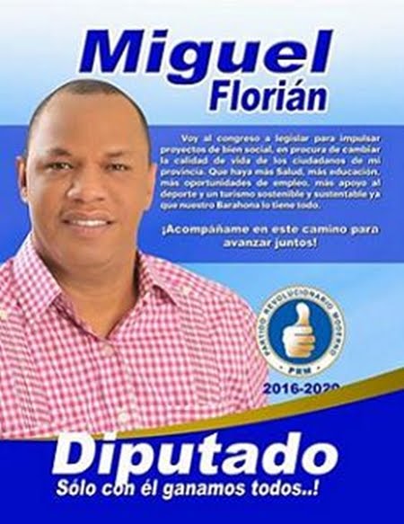 MIGUEL FLORIAN, DIPUTADO PRM 2016-2020