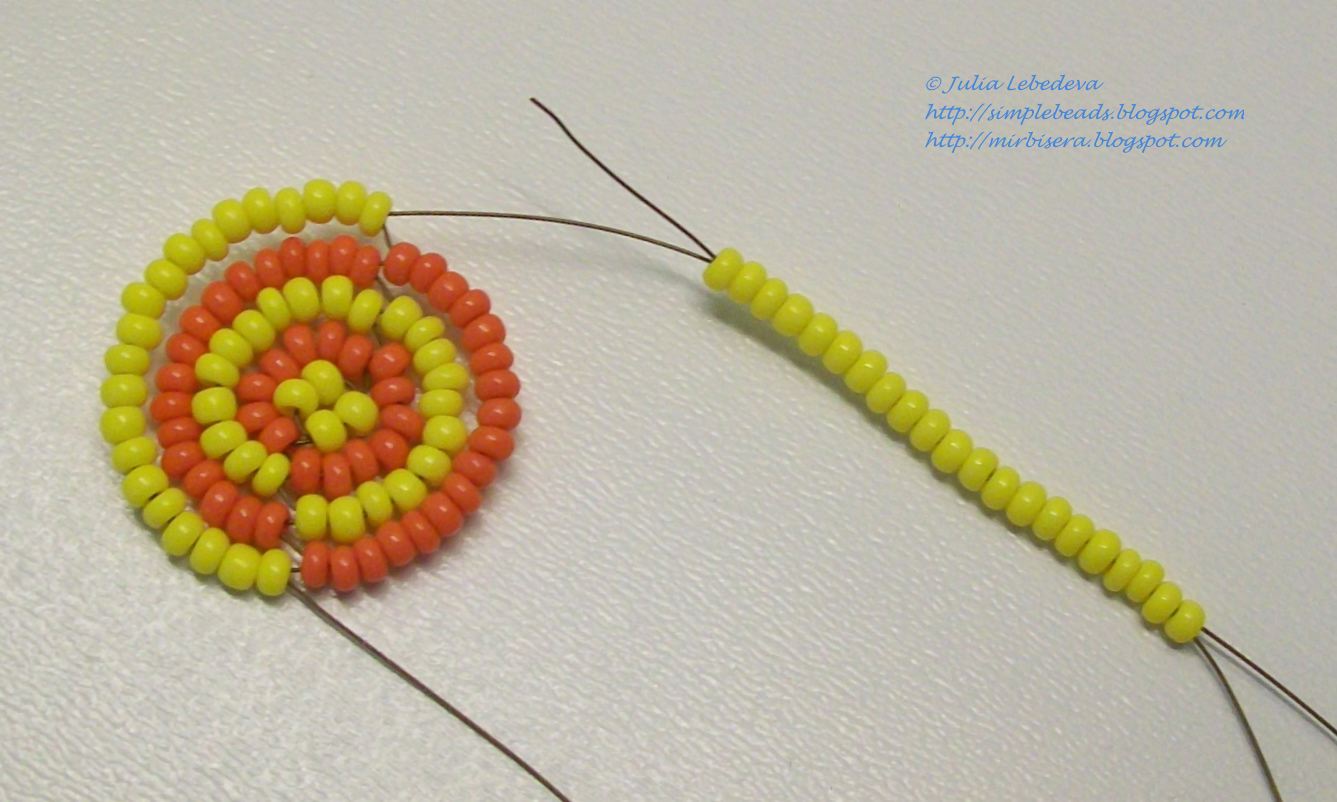 Beading for the very beginners Beaded table