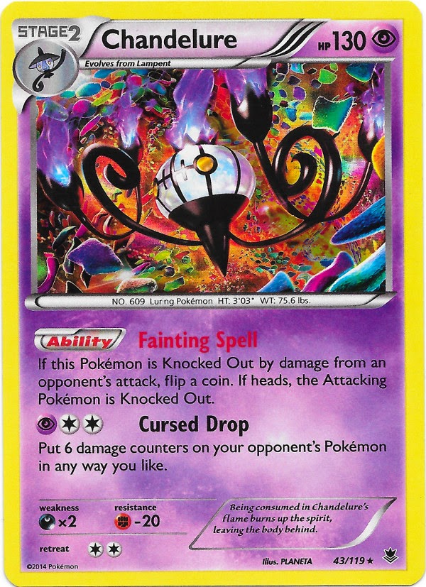 PrimetimePokemon's Blog: Chandelure -- Phantom Forces Pokemon Card Review