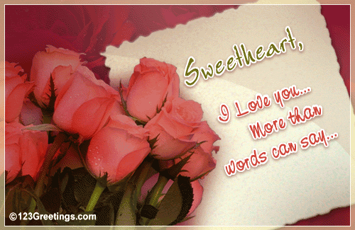 these I Love You Sweetheart Cards. Create sensual environment at night