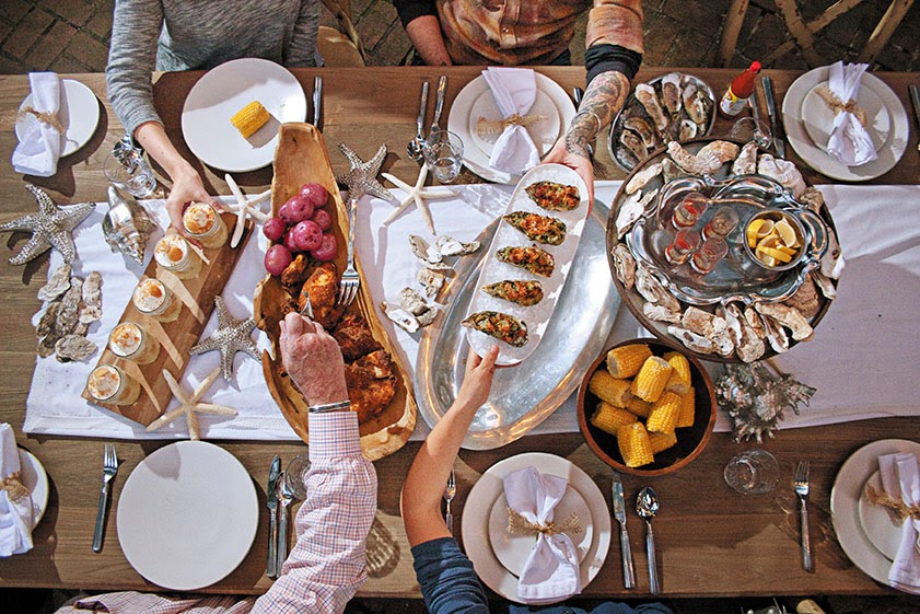 Young and Entertaining Holiday Oyster Roast