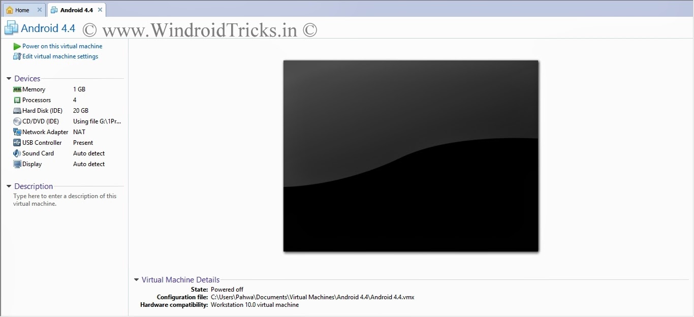 Configuration Complete. How to install android in Windows using Virtual Machine, VMware Workstation, VirtualBox