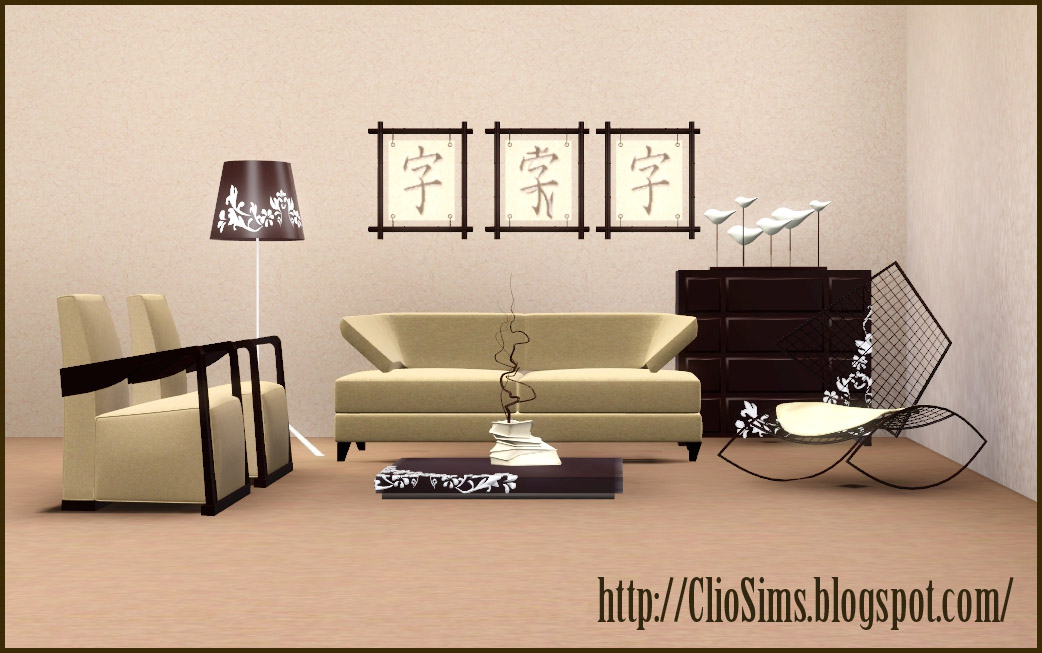 ClioSims3: Modern chinese living room