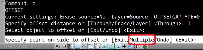 کدخدا دستور Offset در اتوکد 2012