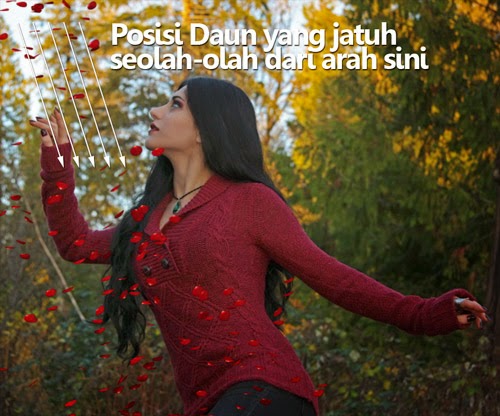 Langkah 4 Edit Foto Effect Menambahkan Foto Daun Langkah 4 Edit Foto Effect Menambahkan Foto Daun