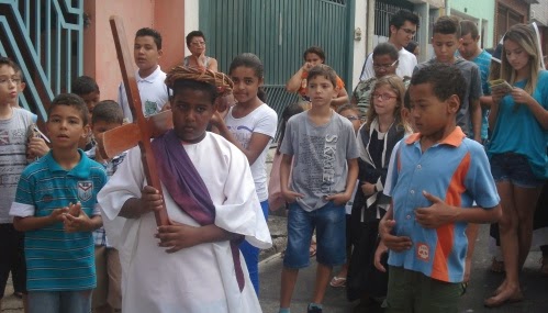 Realizada Via-Sacra das Crianças na Paróquia de Nossa Senhora de Fátima, da Diocese de São Miguel Paulista