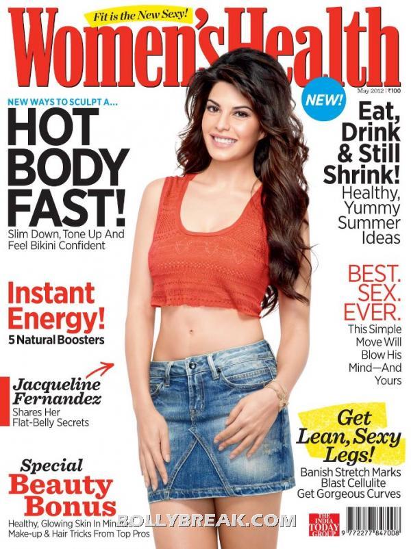 Jacqueline Fernandez Women's Health Mag Cover  - Jacqueline Fernandez Women's Health Mag Cover 