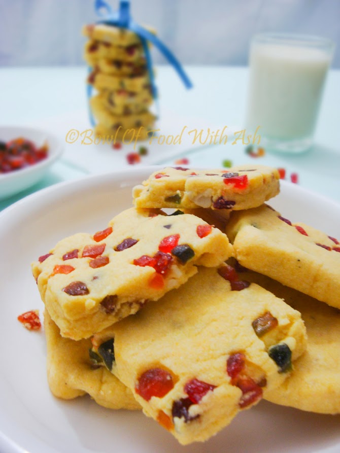 Eggless Tutti Frutti Cookies Recipe | How to make Tutti Frutti / Fruit Cookies Eggless Tutti Frutti Cookies Recipe | How to make Tutti Frutti / Fruit Cookies