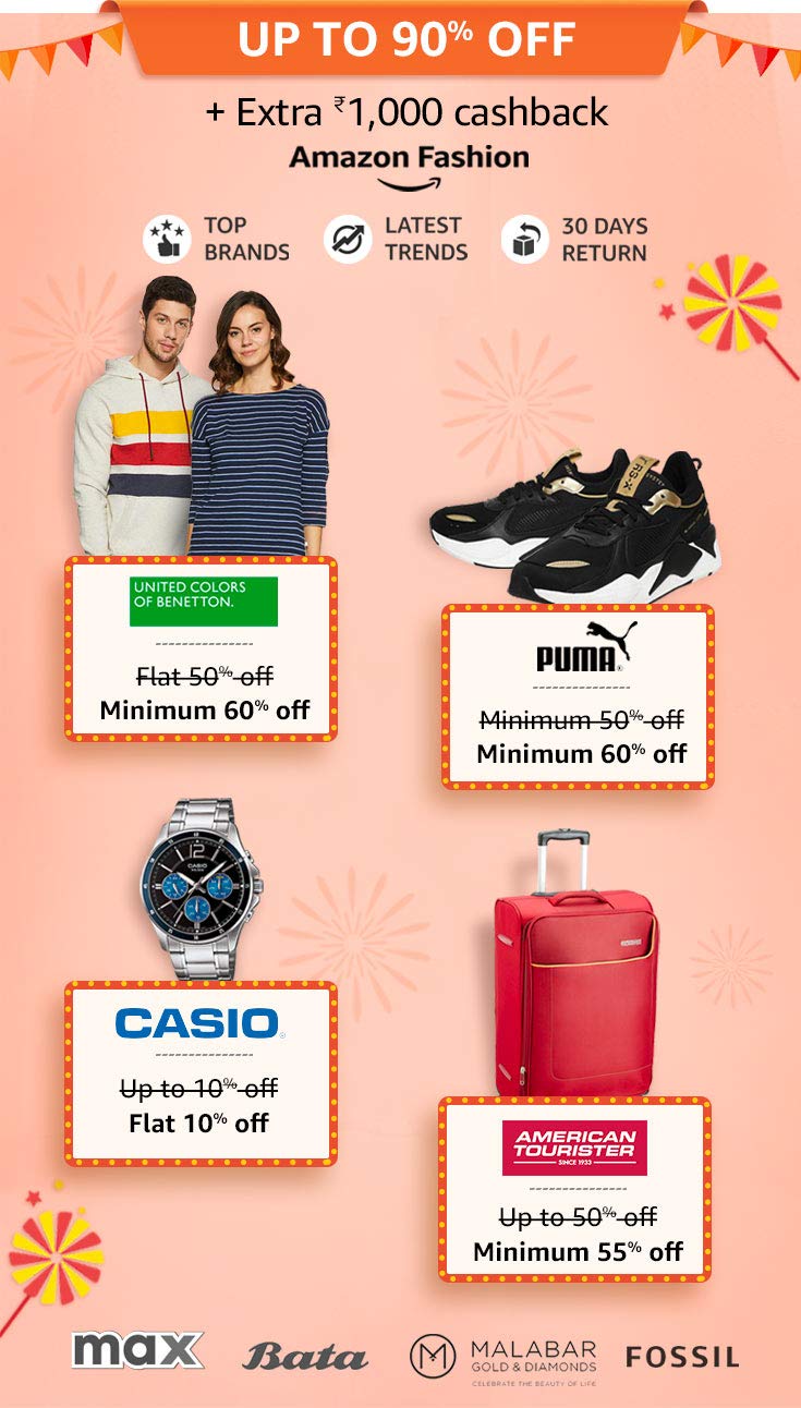 UP TO 90% OFF + ₹1,000 EXTRA