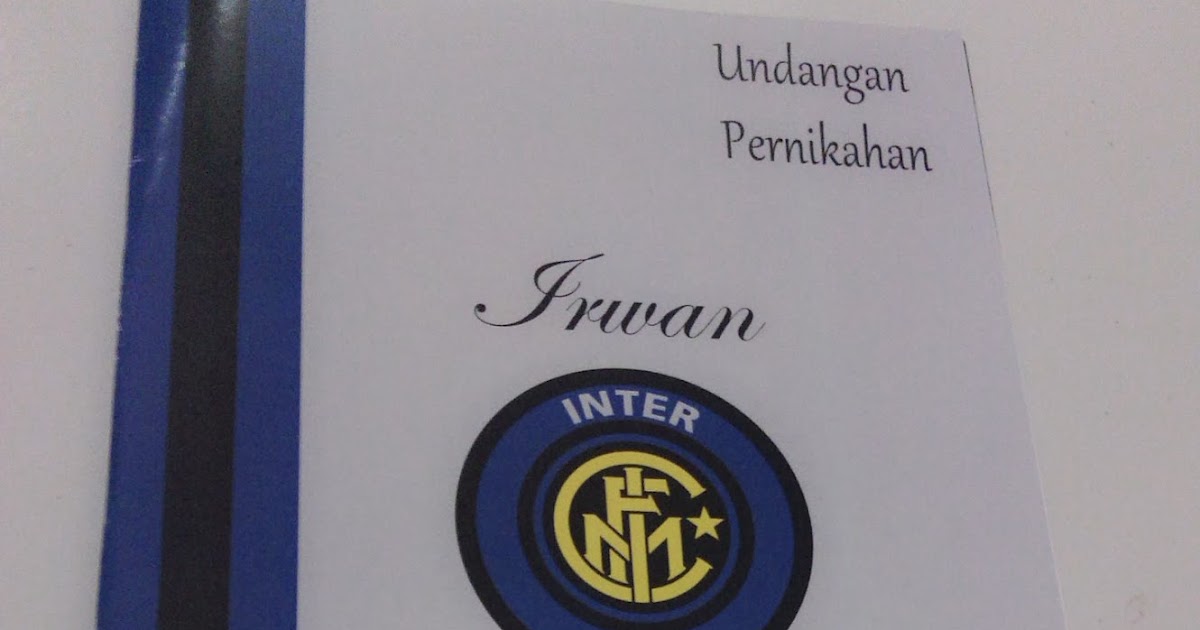 Undangan Model INTER MILAN Undangan Unik Lazta