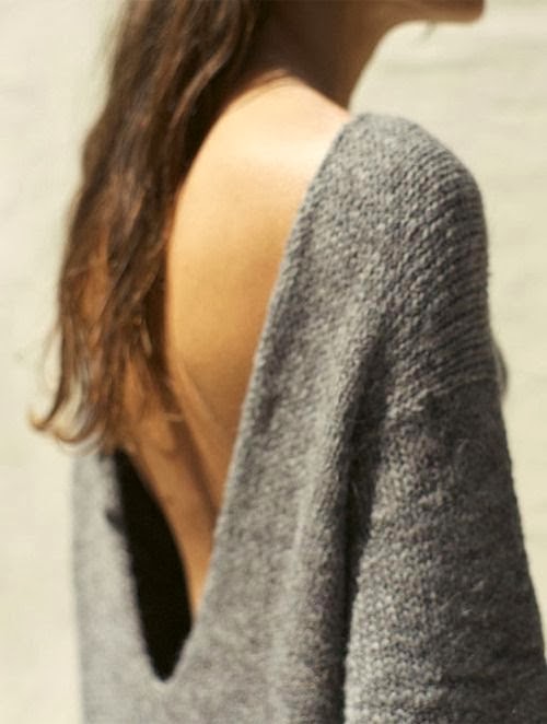 How to Chic OPEN BACK KNITTEN SWEATER