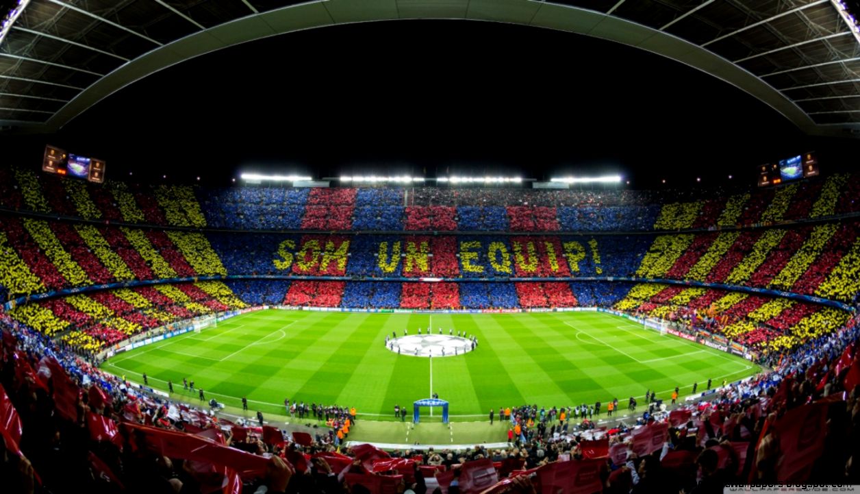 FC Barcelona Camp Nou Stadium HD desktop wallpaper Widescreen FC Barcelona Camp Nou Stadium HD desktop wallpaper Widescreen