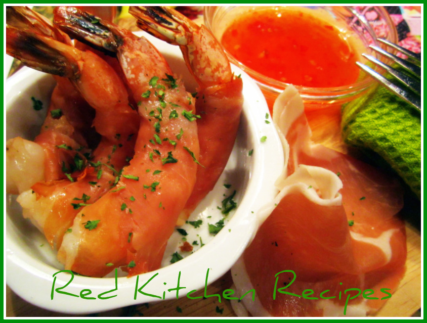 Red Kitchen Recipes Prosciutto Wrapped Shrimp