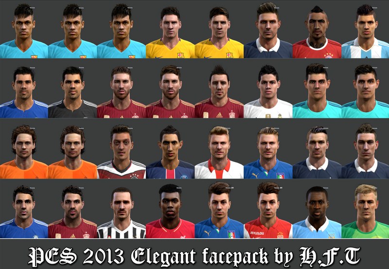 Elegant Facepack Pes 2013 By H F T Actualizacion Pes 2013