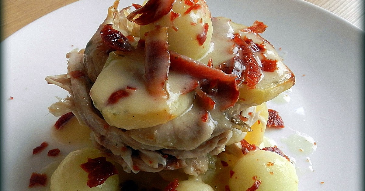 La cocina de Vifran Picantones al melón con jamón en timbal