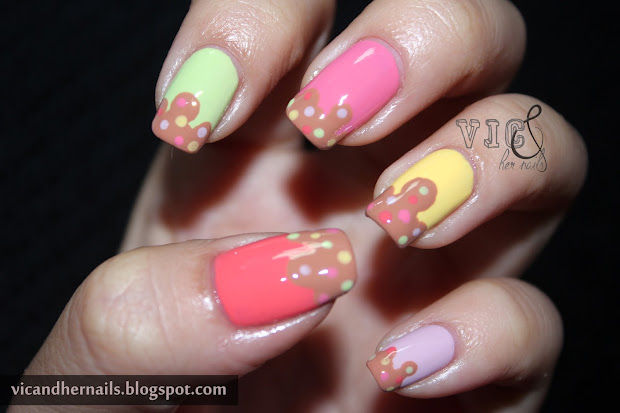 vic and nails ice cream mani