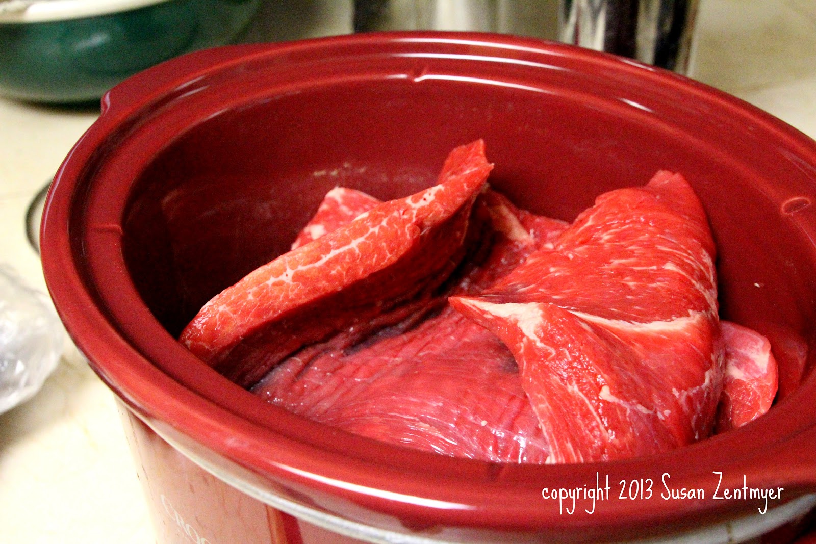 Love from the Kitchen Slow Cooker Greek Beef with Tzaziki and Orzo
