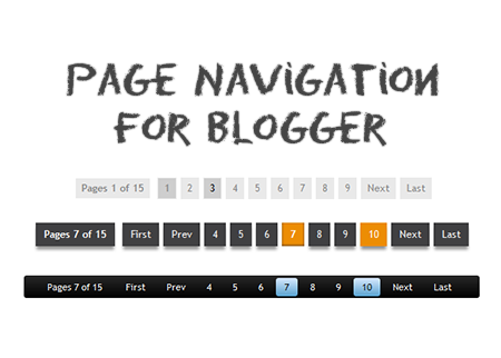 Blogger Sayfa Numaralandırma (Page Navi) Eklentisi Blogger Sayfa Numaralandırma (Page Navi) Eklentisi